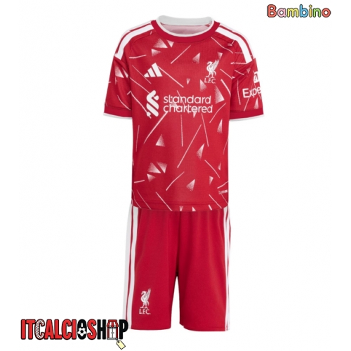 Liverpool Florian Wirtz #7 Prima Maglia Bambino 2026-27 Manica Corta (+ Pantaloni corti)